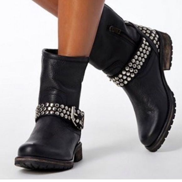 Steve Madden Shoes - Steve Madden biker boot Frankie studded 8